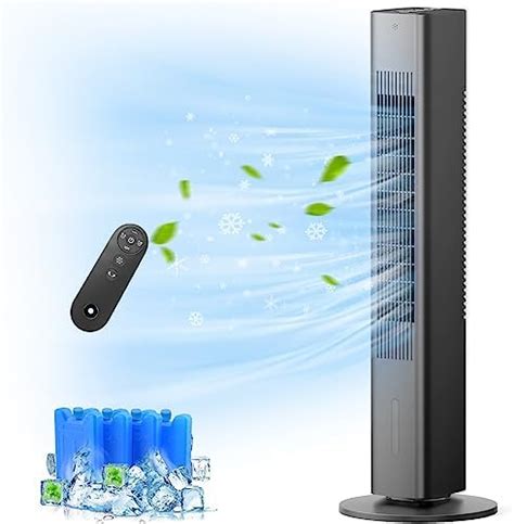 Cozzyben Cooling Tower Fan Standing Floor Fans Bladeless Portable Evaporative Air