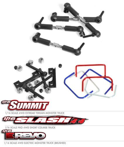 F R ANTI ROLL SWAY BAR SET 7015 FOR TRAXXAS 1 16 RC MINI E REVO