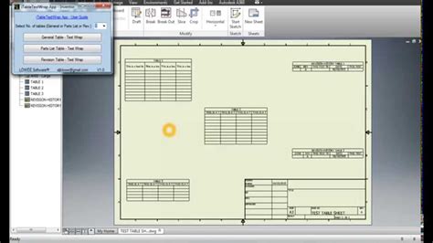 Itabletextwrap App Autodesk Inventor Wrap Table Column Title Text