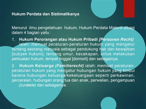 Solution Ruang Lingkup Hukum Perdata Studypool