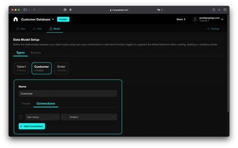 Data Model Setup Graphapi Documentation