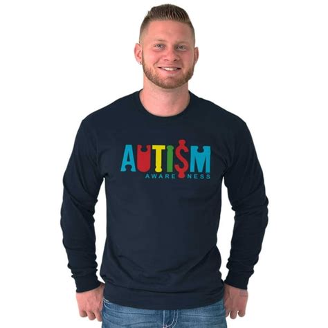 Brisco Brands Autism Awareness Long Sleeve Tees Shirts T Shirts