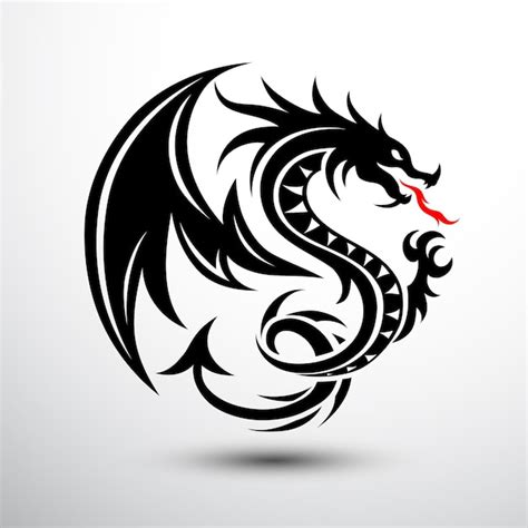 Premium Vector Chinese Dragon Symbol