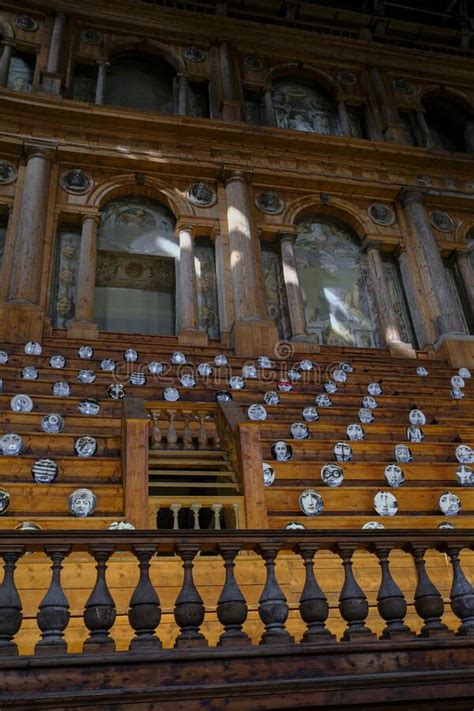 Febrero 2021 Parma Italia Entrada De Madera Del Teatro Teatro Farnese