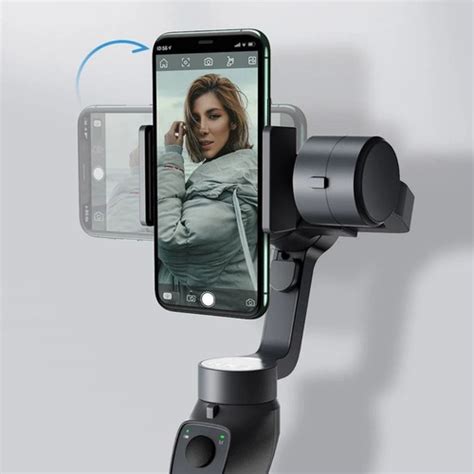 Gimbal 3 Eixos Baseus Estabilizador Smartphone Tripé Ch201