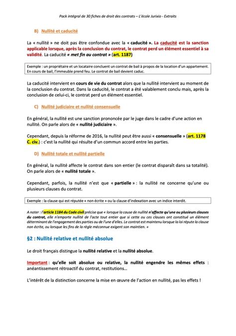 Fiches De Droit Des Contrats L Cole Jurixio