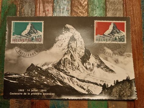 Maximumkarte Erstbesteigung Matterhorn Kaufen Auf Ricardo