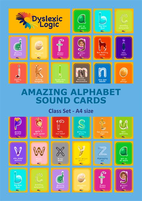 Sound Cards Amazing Alphabet Class Set Download — Dyslexic Logic