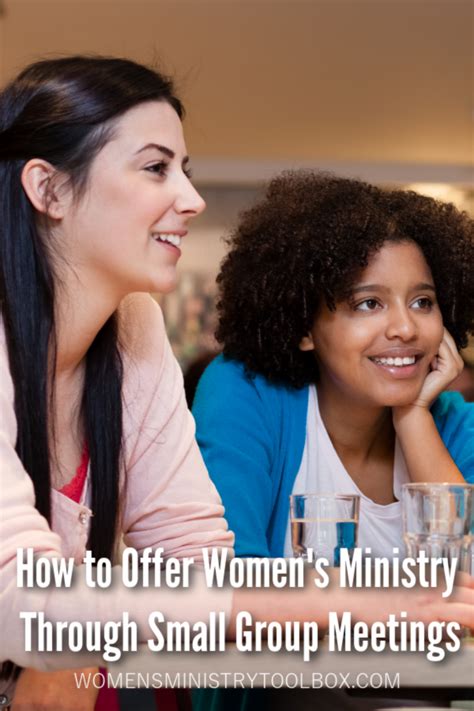 How to Offer Women's Ministry Through Small Group Meetings - Women's ...