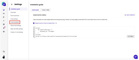 Outgoing Email Template - SAAS First’s Knowledge Base