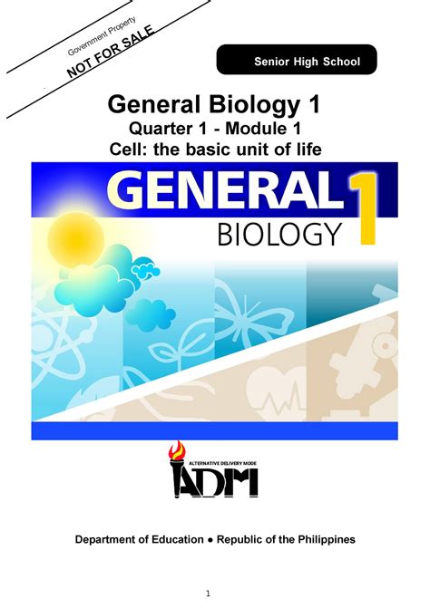 Science 11 Q1 Mod1 General Biology 1 Version 1 Biology Studocu