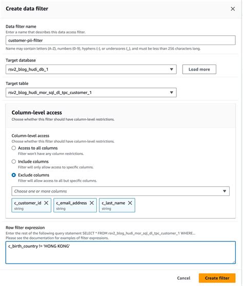 Enforce Fine Grained Access Control On Open Table Formats Via Amazon