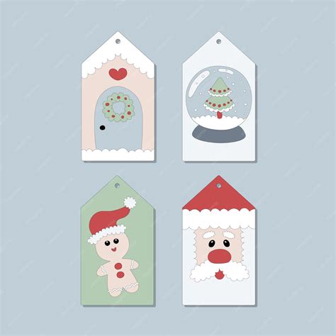 Navidad Labels Collection Vector Premium