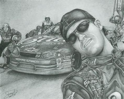 Dale Earnhardt Sketch at PaintingValley.com | Explore collection of ...