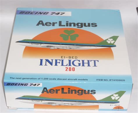 Boeing 747 100 Aer Lingus Inflight 200 Diecast Collectors Model Scale 1