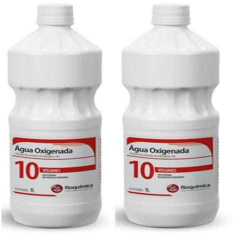 Água Oxigenada 10 Volumes 1 Litro Antisséptico Rioquímica 02