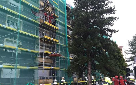 Faits divers Accident Huningue un ouvrier chute dun échafaudage