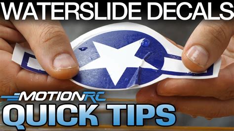 How To Apply Waterslide Decals Quick Tip Motion RC YouTube