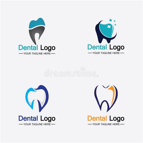 Dental Dentist Logo Set Stock Illustrations 7430 Dental Dentist Logo