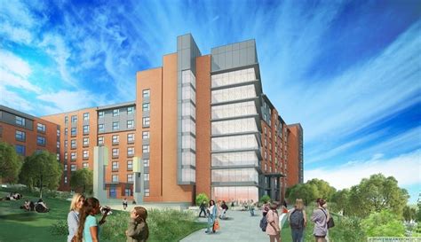 Uconn Stem Residence Hall Tops Out High Profile Monthly