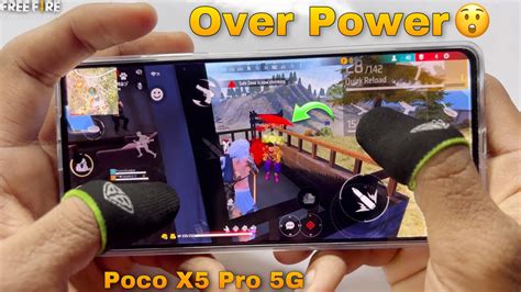 Poco X5 Pro Free Fire Gameplay Test 3 Finger Handcam One Tap Headshot