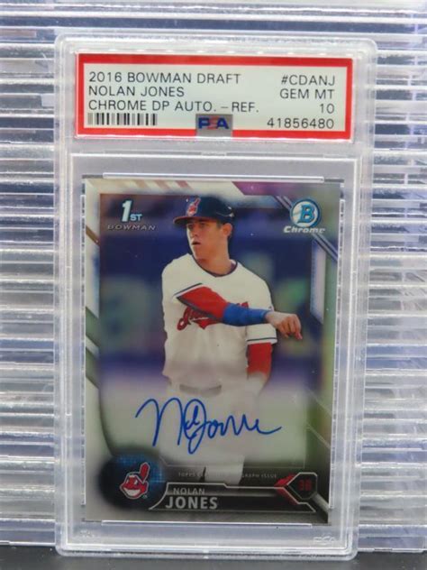 Nolan Jones 2016 Bowman Draft CDA NJ Chrome DP Auto Refractor 499