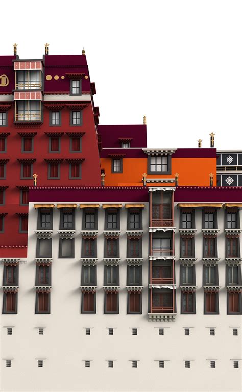 Download Potala Palace Lhasa Royalty Free Stock Illustration Image