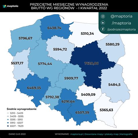 Wynagrodzenia Polaków w I kwartale 2022 roku Mapy drewniane na