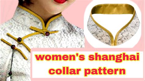 Pola Kerah Shanghai Wanita Cheongsamdress Collar YouTube