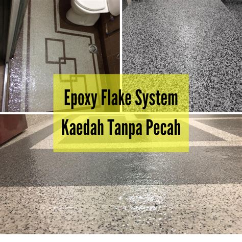 Full Set Greentech Epoxy Colour Flake Coating Toilet Floor Tile