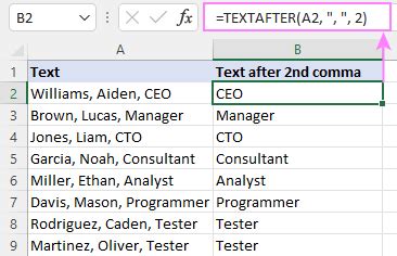 Excel Textafter Function Extract Text After Character Or Word