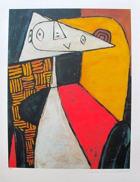 Pablo Picasso Estate Signed Giclee 55 Seated Woman Pablo Picasso