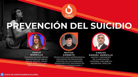 PREVENCIÓN DEL SUICIDIO por Matías KornetzCASA BÍBLICA GLOBAL YouTube