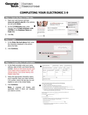 Fillable Online Ohr Gatech Step By Step Guide For Electronic Form BIb