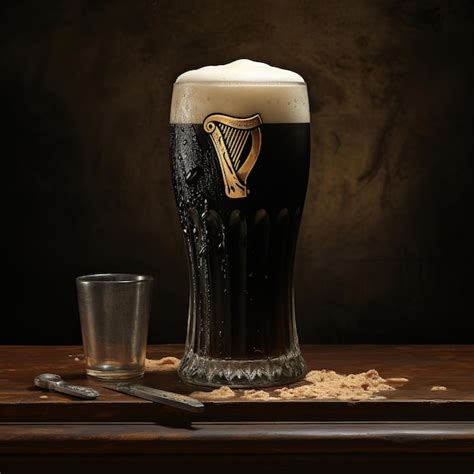 Premium AI Image | illustration of Pint of Guinness