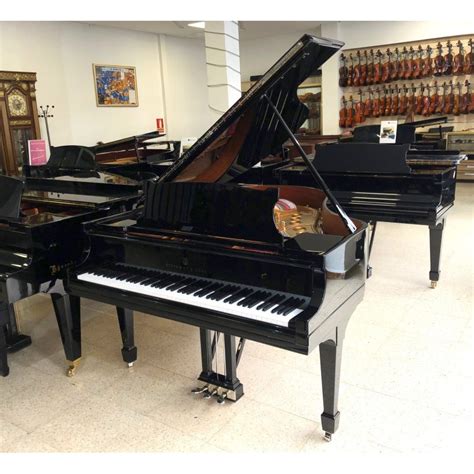 Piano Cola Steinway M Cromado Negro Usado