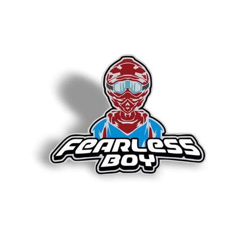 Fearless Boy Sticker HIM MOTO