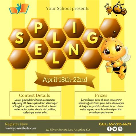 Copy Of Spelling Bee Contest Postermywall