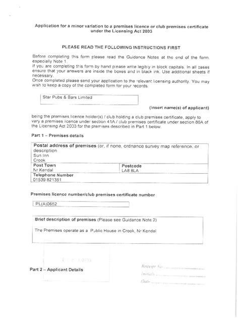 Fillable Online Club Premises Certificate Licences Fax Email Print