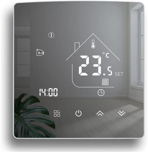 Beok Thermostat Miroir Thermostat De Chauffage Thermostat D Ambiance