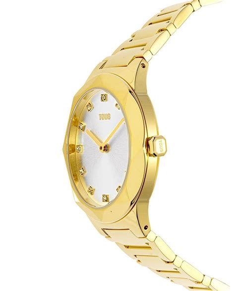 Reloj De Mujer Anal Gico Karat Oval Con Brazalete De Acero Ipg Dorado