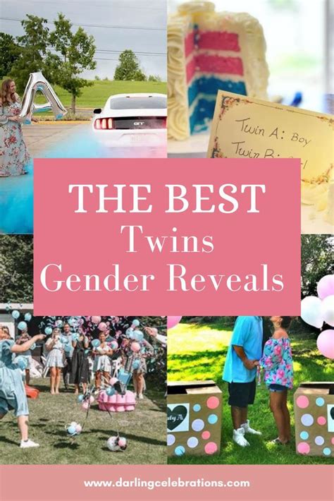 Gender Reveal Ideas With Twins 12 Cute Twins Baby Reveal Ideas Twin