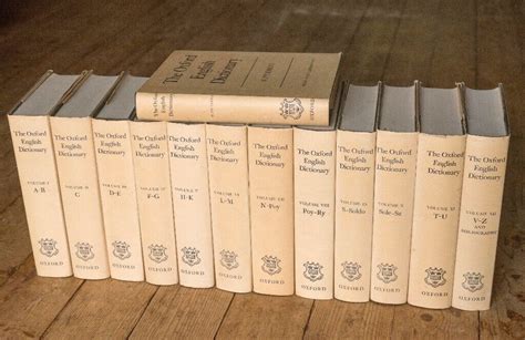 Complete Oxford English Dictionary 12 Volumes Supplement In