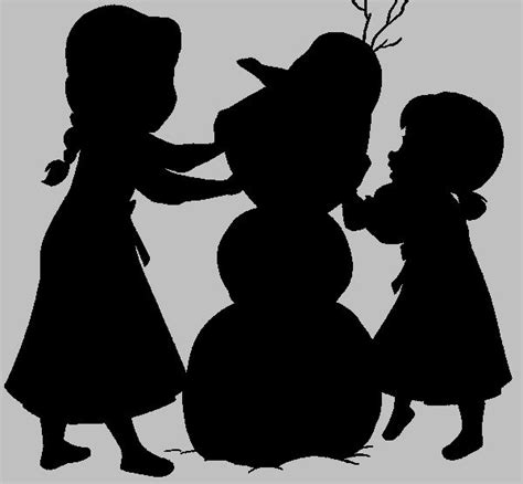 Pin By Renee Holbert On Frozen Pictures Silhouette Frozen Silhouette