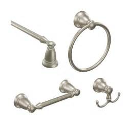 Moen Banbury Piece Bath Hardware Set With In Towel Bar Paper