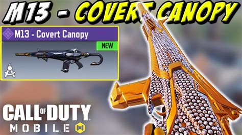 M13 COVERT CANOPY BLUEPRINT WITH DIAMOND CAMO GAMEPLAY COD MOBILE