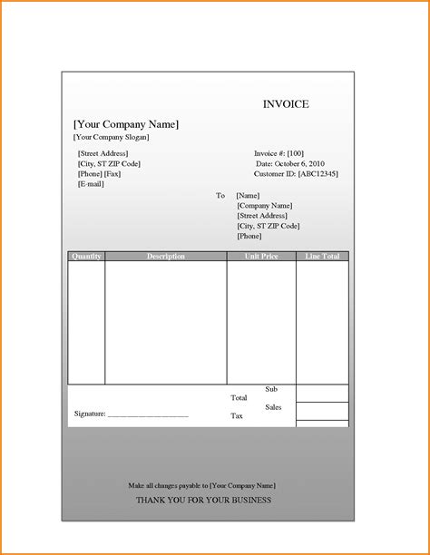 Intuit Quickbooks Invoice Templates —