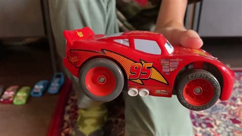 Disney Pixar Cars Fisher Price Shake N Go Rusteze Lightning Mcqueen