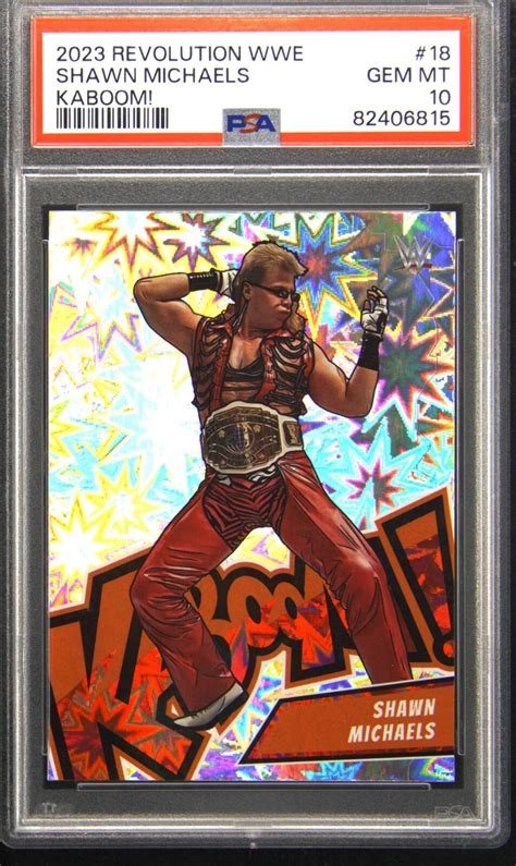 Shawn Michaels Revolution Wwe Kaboom Ssp Price Guide