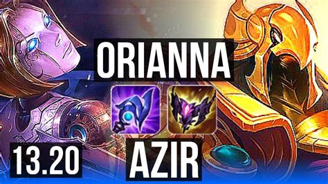 ORIANNA Vs AZIR MID Rank 2 Ori 7 0 2 Godlike Rank 12 KR